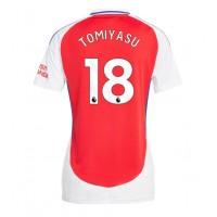 Camiseta Arsenal Takehiro Tomiyasu #18 Primera Equipación para mujer 2024-25 manga corta